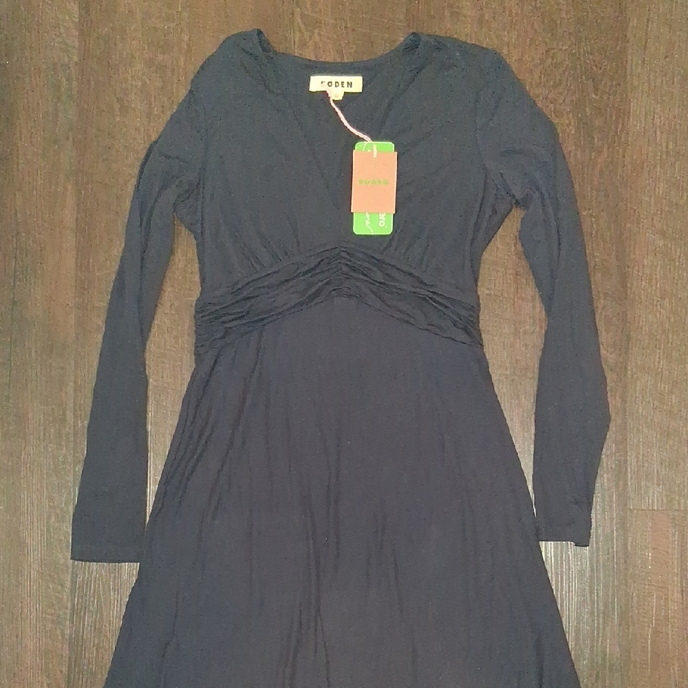 Boden Dark Navy Scoop Neck Dress